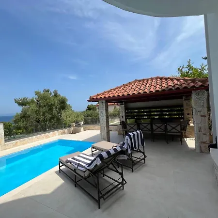 Sunny Seaside Villa-90 M From Beach Kriopigi Exterior photo